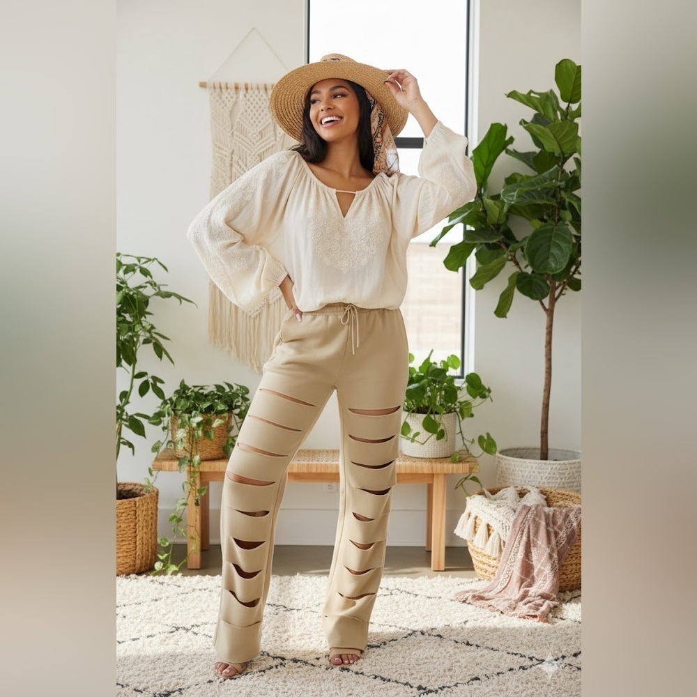Stylish Tan Women's Pants